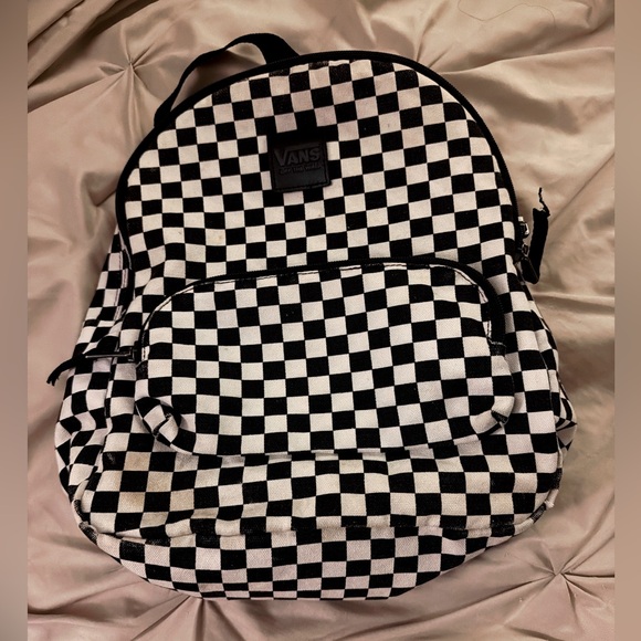 Vans Black and White Checkered Backpack - Picture 1 of 7